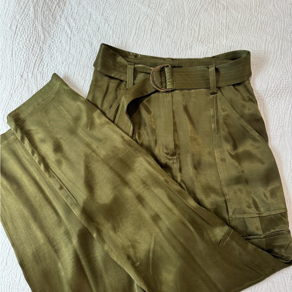 INTERMIX Olive Green Cargo Pants